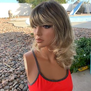Blonde Long Wavy Hair Monofilament Top Wig. New With Tags.